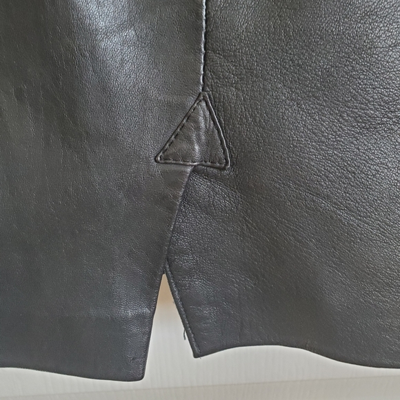 VINTAGE🔥CUEROS EL CABRITO COLOMBIAN LEATHER SKIRT - Picture 3 of 7